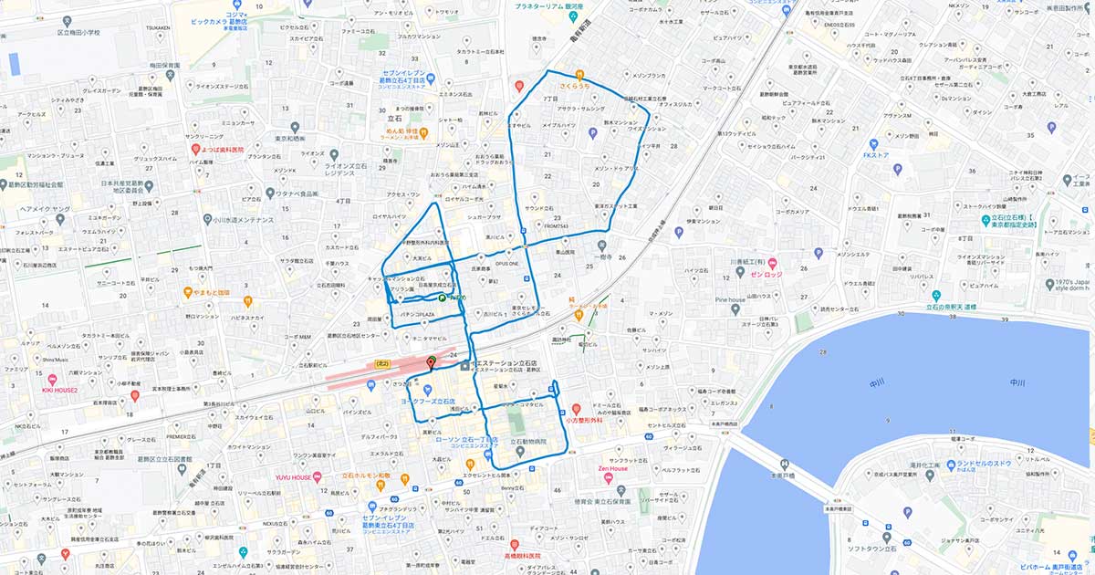 再開発直前と再開発で解体工事開始直後の比較 京成立石駅の周辺を歩いた