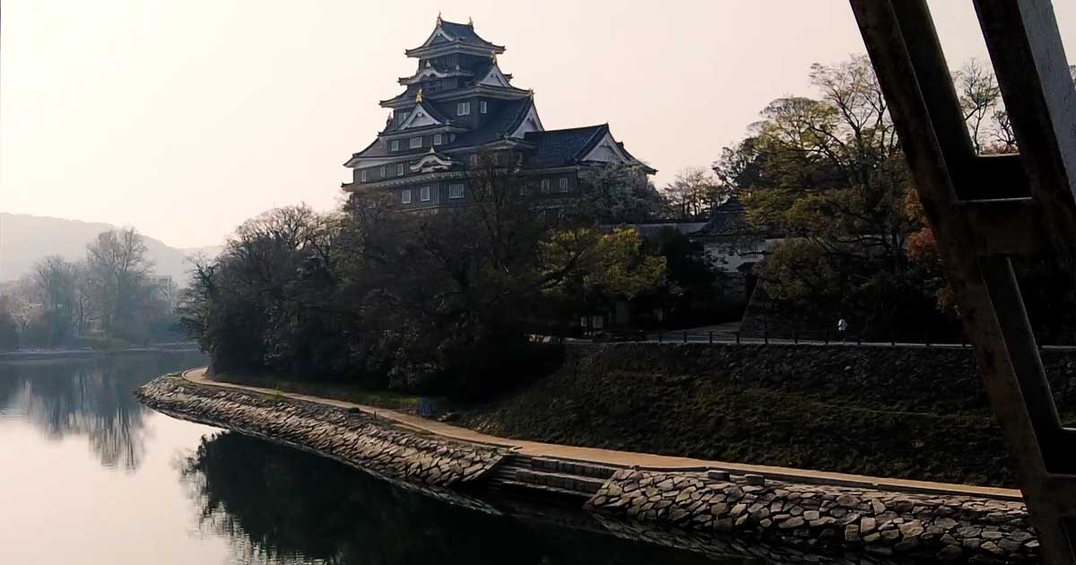 【Okayama City: From Okayama Castle to Omotecho Shopping Street】Walking from around Korakuen's Shiromi Chaya to around the South Clock Tower of Omotecho Shopping Street