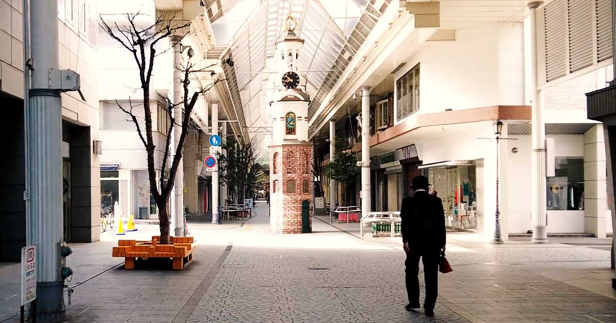 North Clock Tower of Omotecho Shopping Street